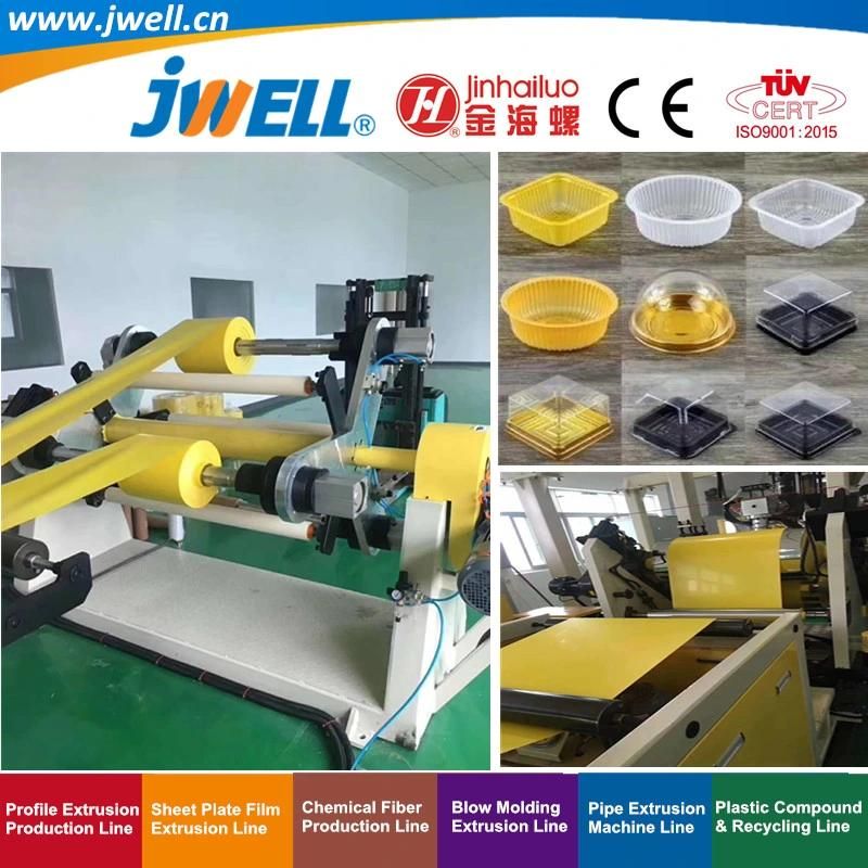 Jwell-PLA/Pet Biodegradable Sheet Extrusion Line for Food Packing 3-D Printing Garbage Bag Agricultural Mulch Film