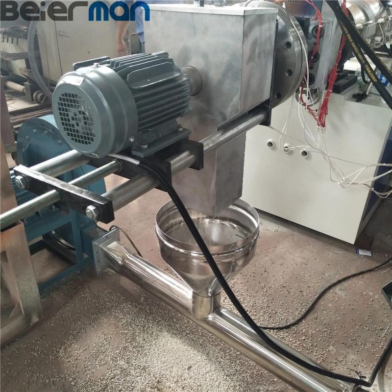 Euro-Quality 200-250kg Output PVC Raw Material Grain/Granules/Pellets Sjsz65/132 Double Screw Extrusion Line Hot Die Cutting Device