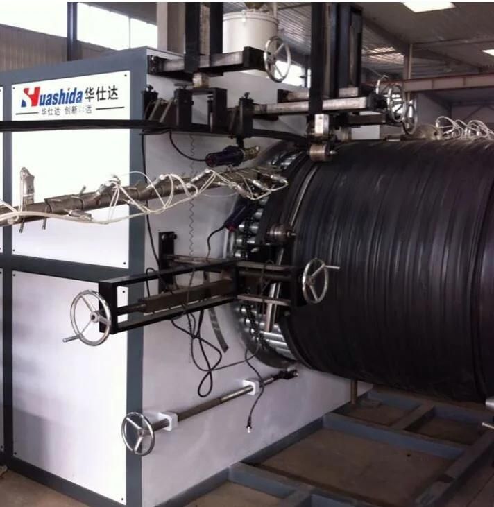 Hollow Wall Spiral Pipe Line HDPE Double Pipe Extrusion Line