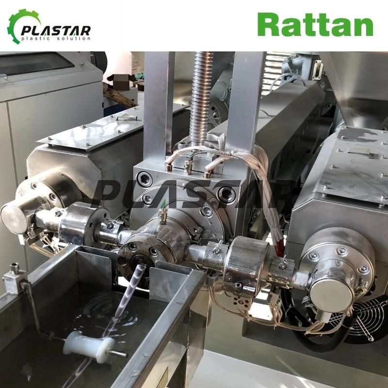 High Speed Plastic Artificial Rattan Making Machine/PVC PE Rattan Extruder Machine, Artificial Rattan Machine Manufacturer