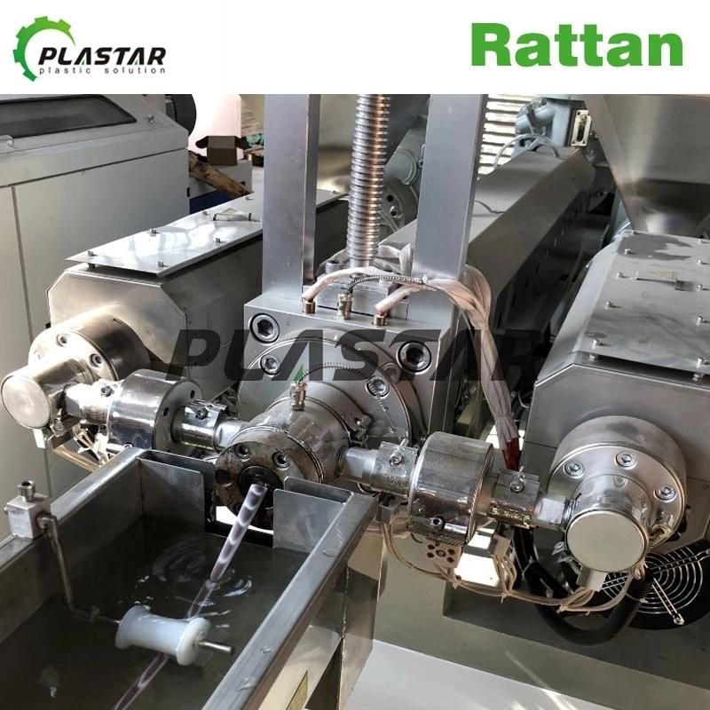 High Speed Plastic Artificial Rattan Making Machine/PVC PE Rattan Extruder Machine, Artificial Rattan Machine Manufacturer