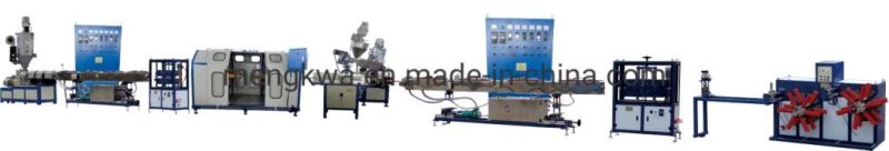 PVC Fiber Reinforced Braided Pipe/Shower Pipe Extrusion Line