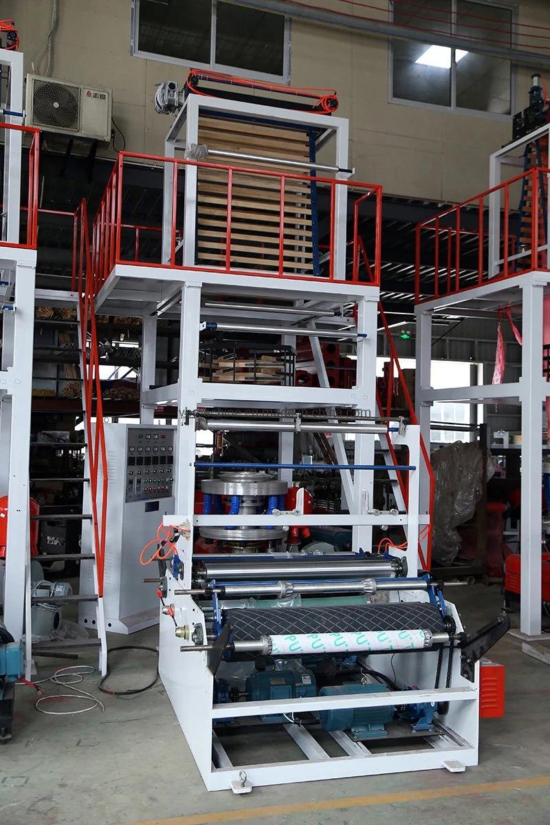 High Output HDPE/LDPE/LLDPE Plastic Film Blowing Machine for T-Shirt Bags