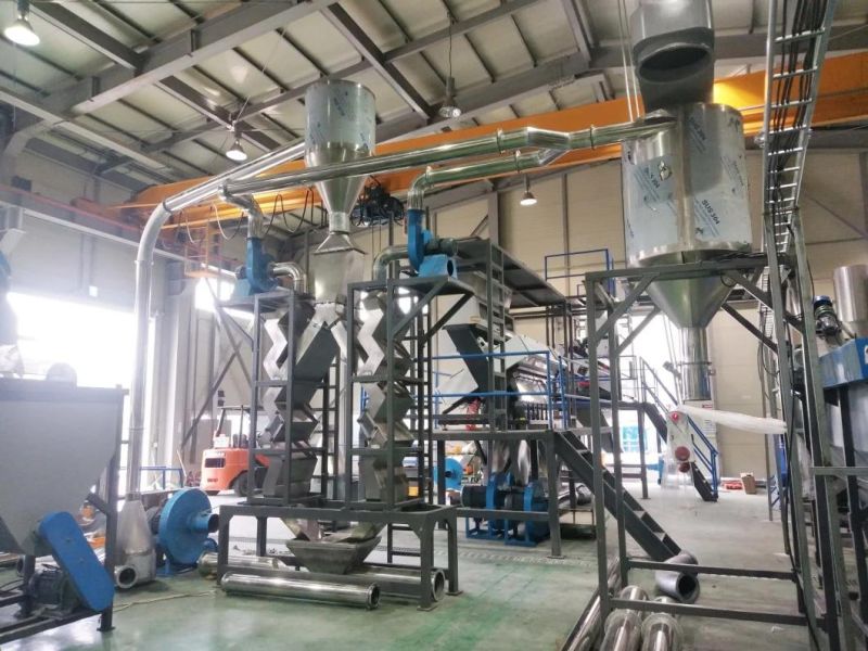 1000KG/HR Plastic PET Bottle Flake Recycling Production Line