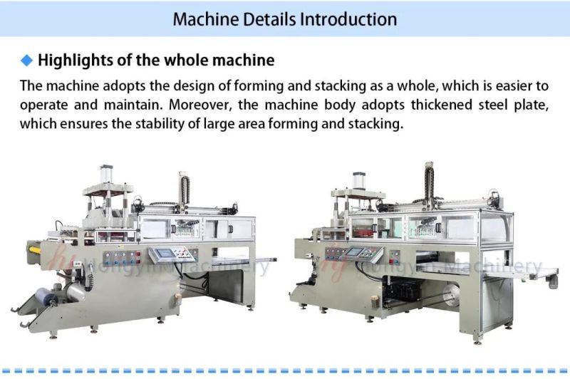 High Availability Servo-Driven in-Mould Cutting Plastic Bento Box Forming Machine