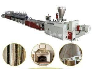 Extrusion Machine Manufacturers/ PVC Artificial Marble Profile Making Machine Production ...