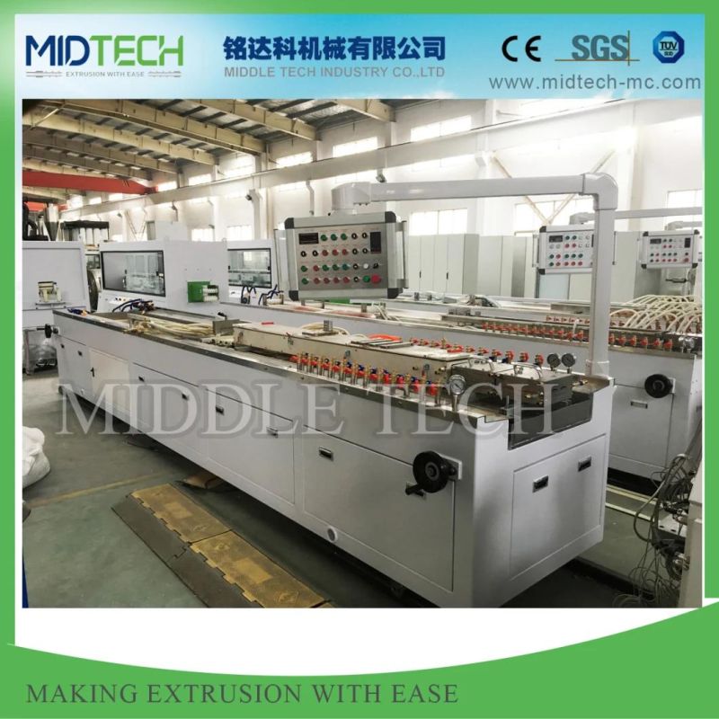 Plastic PVC/UPVC 6 Cavities Corner Bead Profile Extrusion and Automatic Punching Extrusion Machine Extruder Supplier