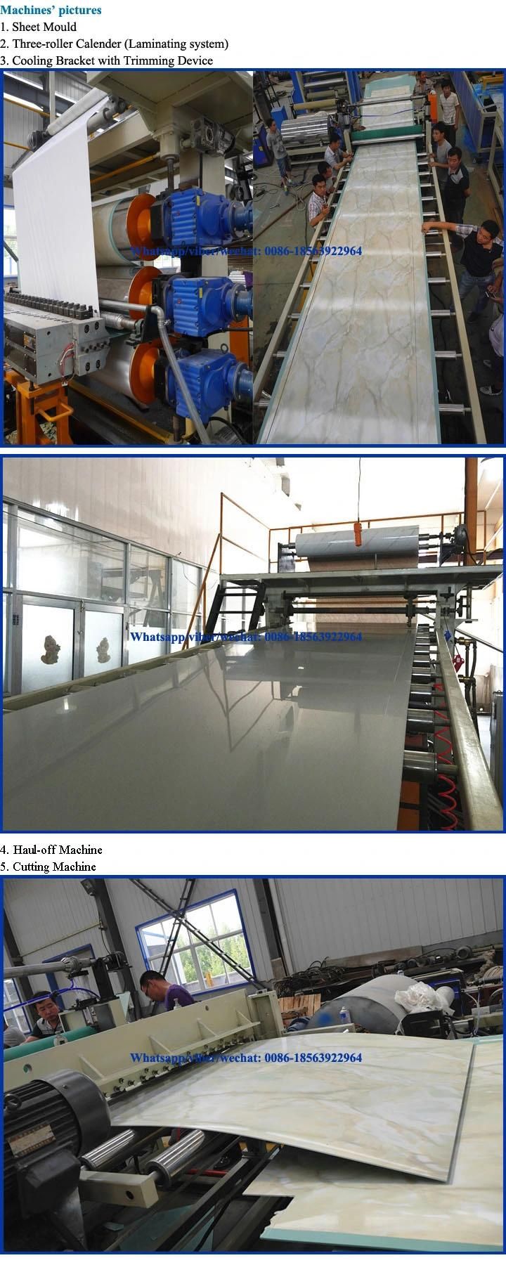 PVC Imitation Marble Plate Extrusion Line