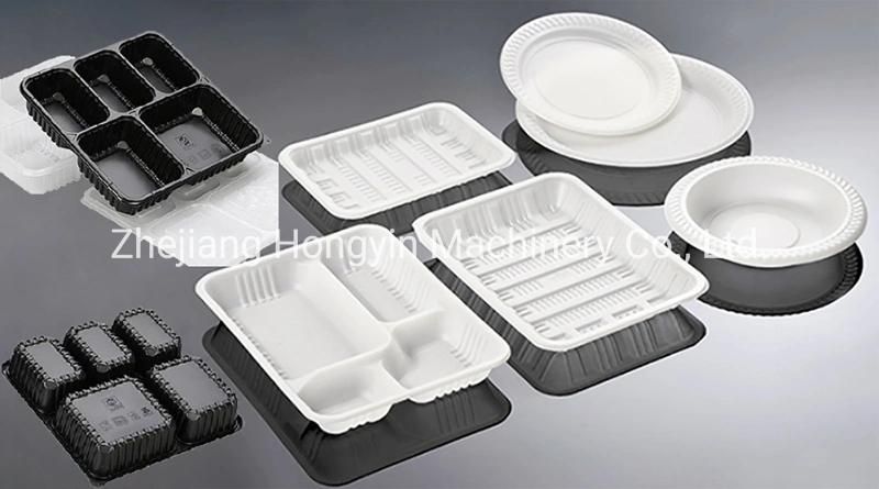 Automatic Plastic Disposable Tray/Box/Food Package Container Blister Forming Machine Full Automatic Plastic Egg Tray/Lids/ Hinged Box Vacuum Forming Machine