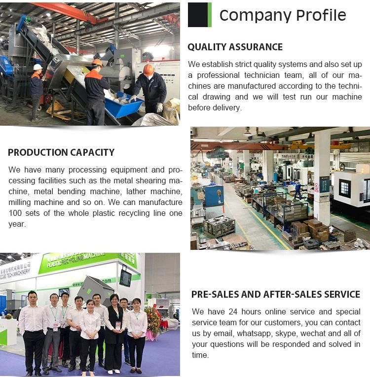 Factory Supplying Recycled PET Bottle Flakes Plastic Washing Production Line