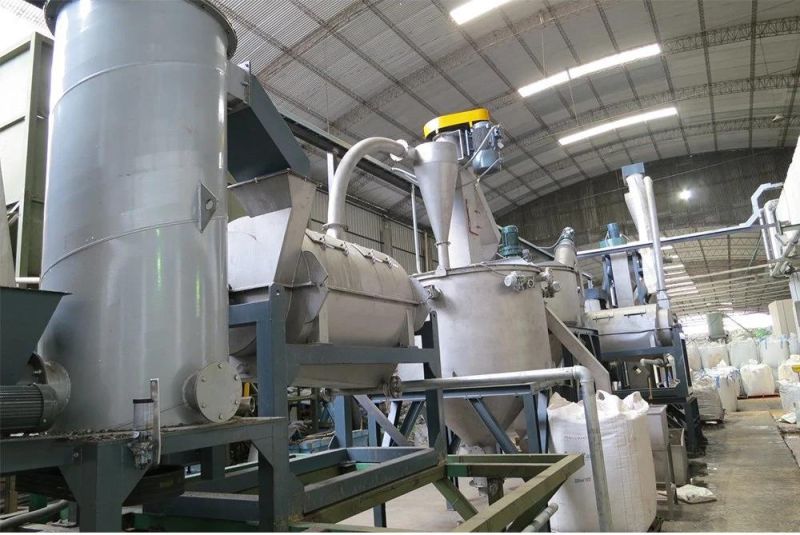 TL3000 Fiber Grade Plastic Flakes Hot Washing Plant