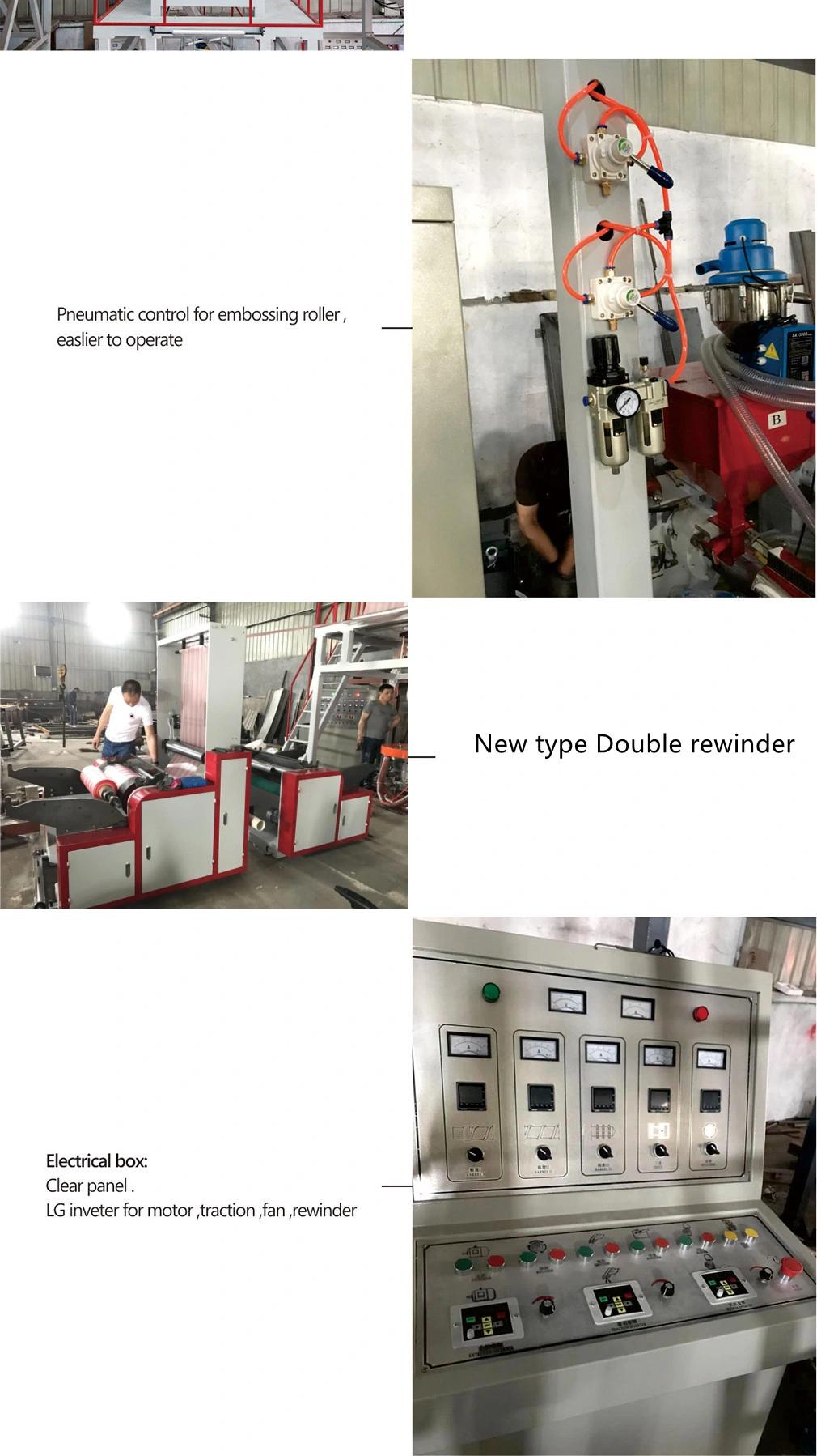 Real High Speed HDPE LDPE Plastic Biodegrable Film Extruder