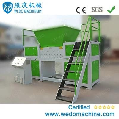 Double Shaft Pet Bottle and Cardboard Recycling Shredder Grinder
