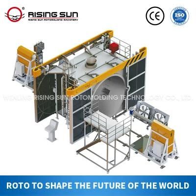Plastic Product Making Efficient Multi-Arms Carousel Rotating Machine for Making Rotomold