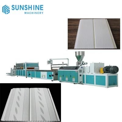 Plastic UPVC PVC Ceiling Gusset Wall Panel Machine