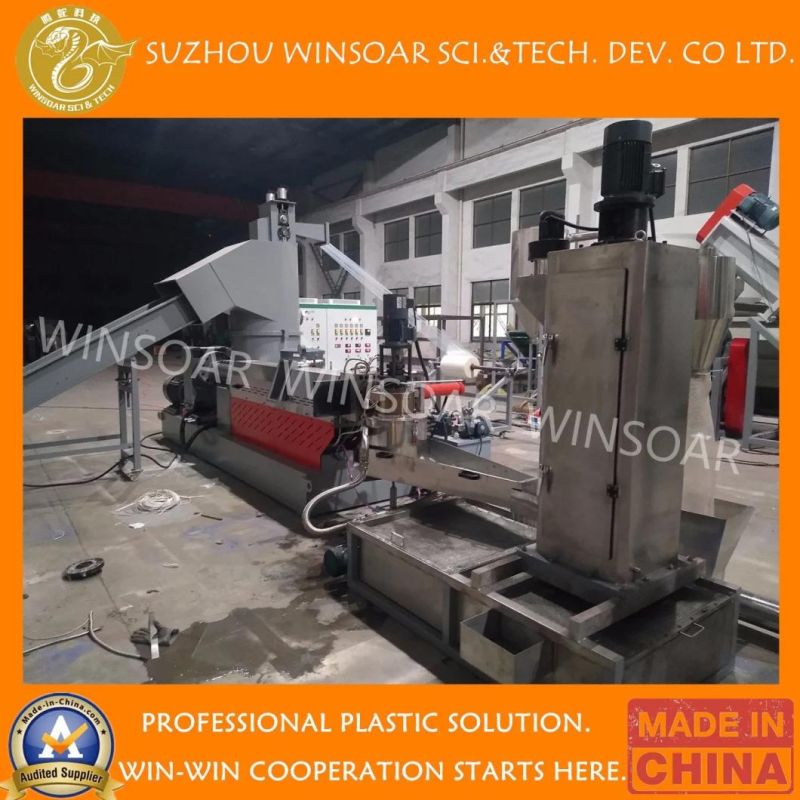 Wasted Plastic Recycling Extruder Machine Water-Ring Cutting Film Pelletizing Machine Line