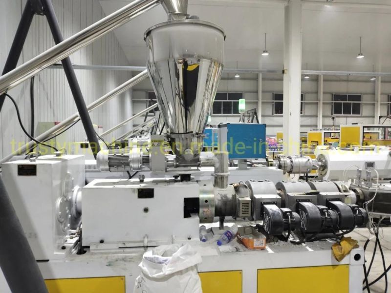 Sjsz51/105 Plastic PVC/UPVC Double Pipe Production Line