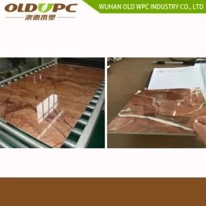 PVC Imitation Marble Sheet Stone Board WPC Profile Extrusion Production Line Plastic ...