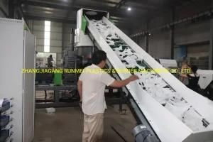 Waste Plastic LDPE HDPE Polymer Film Woven Bag Recycling Pelletizing Granulator
