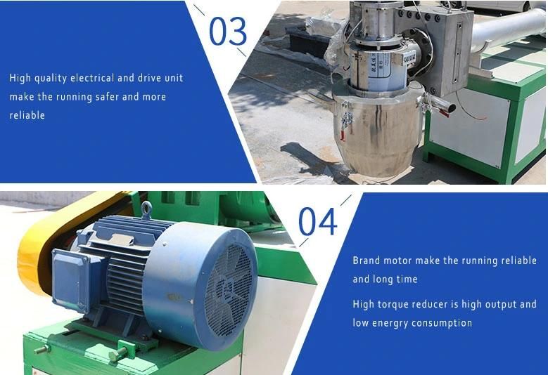 Water Ring Cutting Waste Plastic PE/PP/ABS Pelletizing Machine