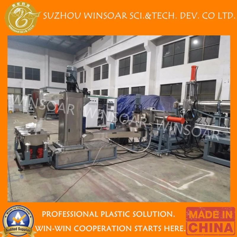 Waste Plastic Recycling Pet Bottle Flakes Scraps Clips Bead Making Extruder Machine