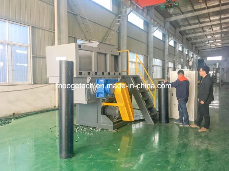 single shaft shredder for waste plastic pipe/lump/drum recycling