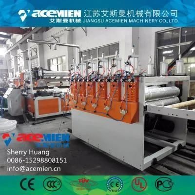 3 Layers PE PP Plastic Building Template Sheet Extruder Making Machine Production Line