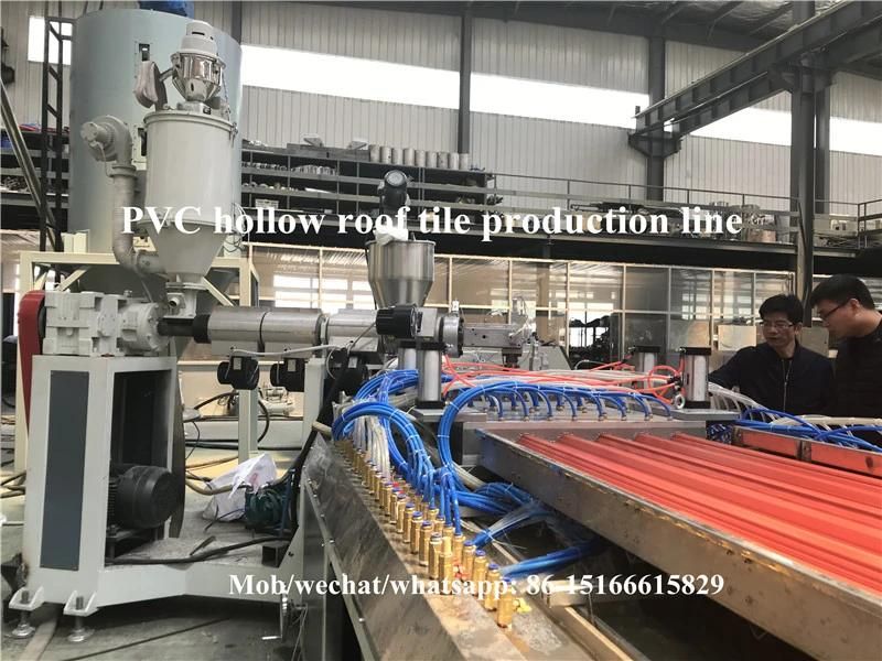 2019 Hot Sale PVC ASA Hollow Roof Tile Extrusion machine