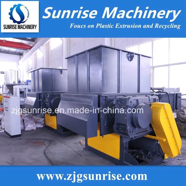 Plastic Lump Film Drum Barrel PE PP Single Shaft Shredder