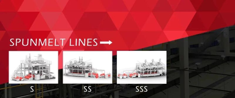 2400mm SMS Spunbond Melt Blown Non Woven Making Machine for Face Mask Raw Material Non Woven Textile Machine