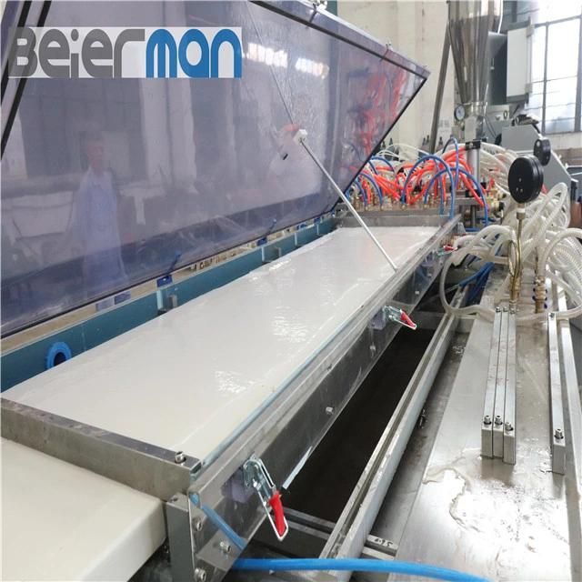 300*945mm WPC PVC Ground Board Hollow Profile Sjsz80/156 Double Screw Extruding Production Line Plastic Profile Machine ABB/Delta Frequency Inverter