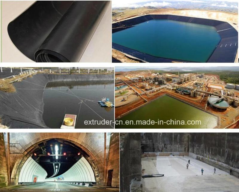 HDPE PE PVC Tpo Geomembrane Waterproof Liner Sheet Film Extruder Extrusion Making Machine Geomembrane Extrusion Line