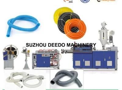 PVC PP PE HDPE Plastic Flexible Corrugated Pipe Making Machine