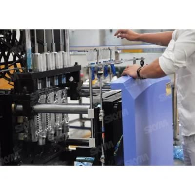 Semi Automatic 4 Cavity 2600PCS Per Hour Water Bottle Making Machine / Pet Blowing Machine ...