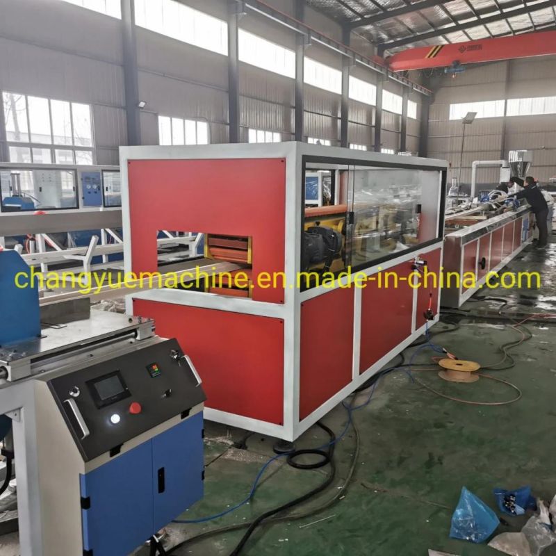 PVC WPC Wood Plastic Profile / Decking/Door Frame/ Wall Panel/Floor Fence Post Window Extruding Extruder / Extrusion Making Manufacture Machine with CE