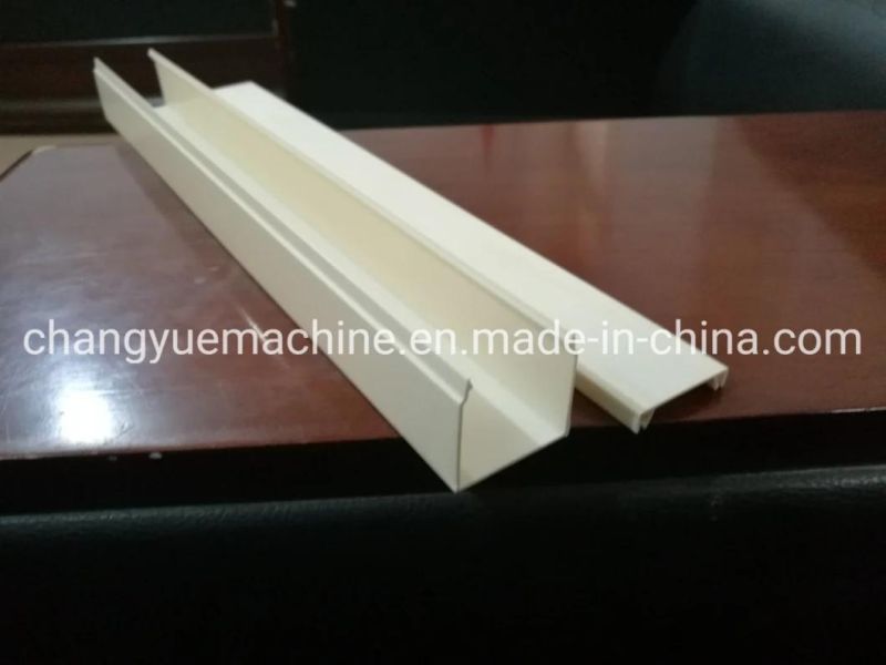 PVC Profile Making Machinery Plastic PVC Profile Cable Trunk Production Line