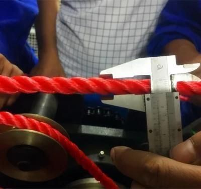Cnrm Haidai Rope Machinery Supplied Twisting Nylon PP Plastic Raffia Rope Making Machine ...