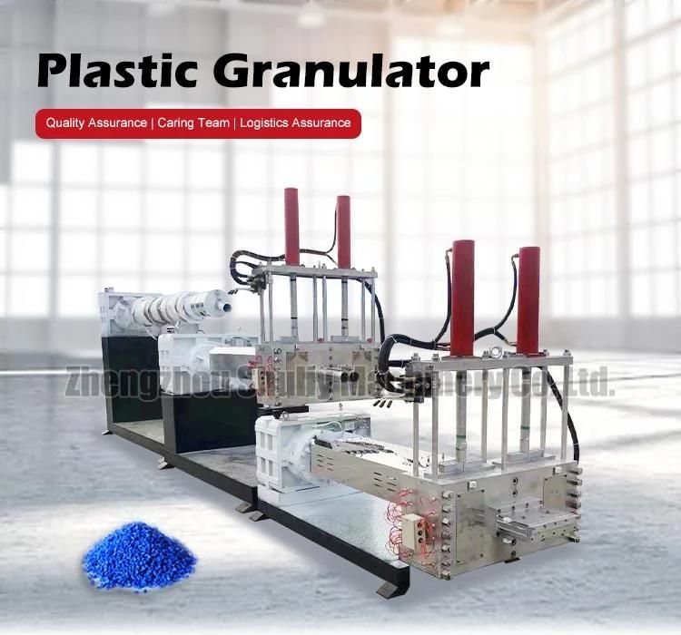 Plastic Granulator Hydraulic Die PP PE Pelletizing Machine Plastic Recycling Production Line Plastic Machine