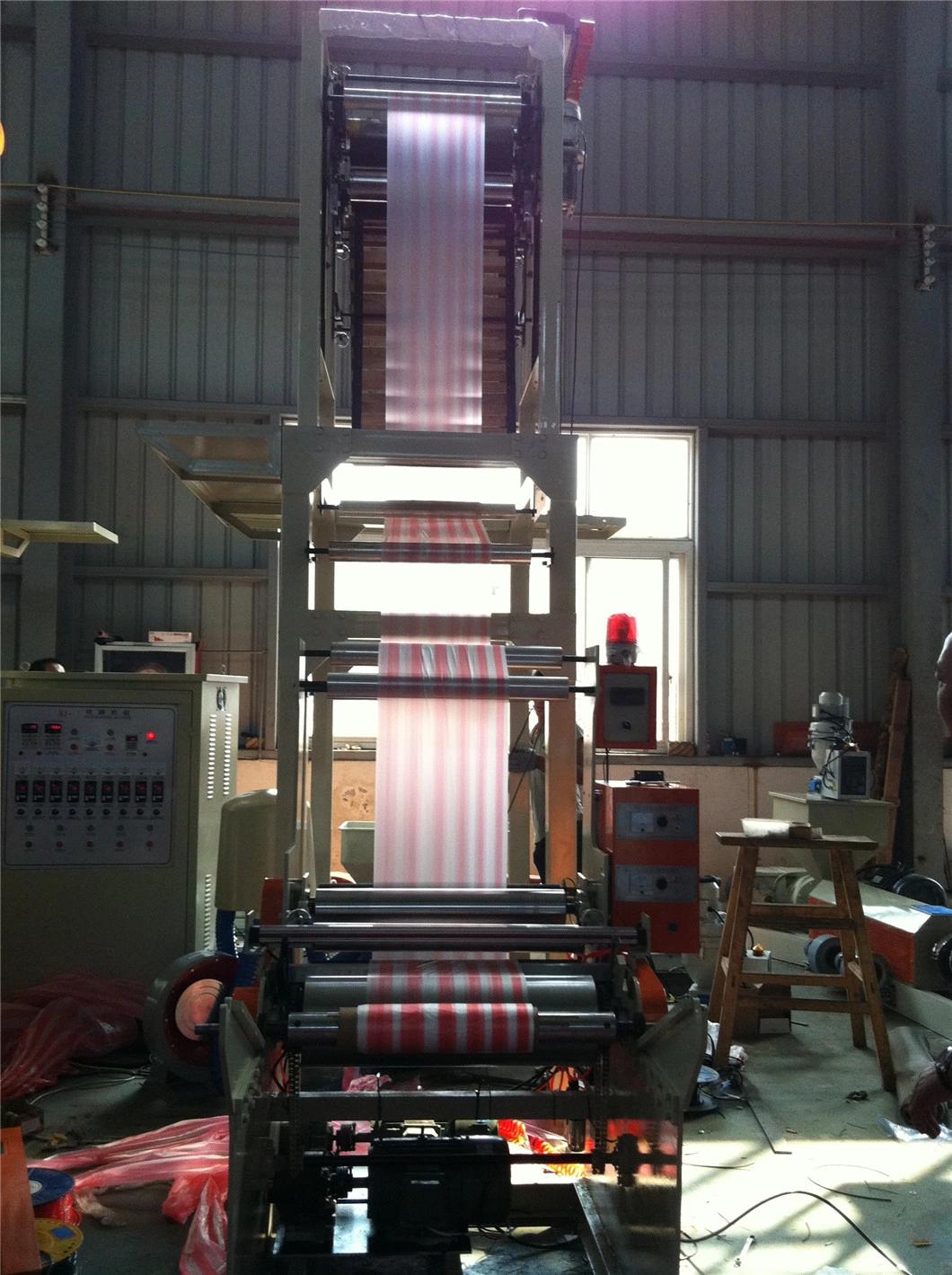 Taiwan Quality High Speed Plastic Bag Double Colors Film Blowing Machine Price