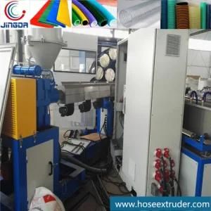 LLDPE EVA Layflat Hose Extrusion Line for Irrigation and Discharge Online Yarn Braiding