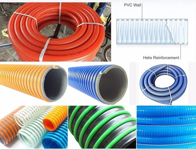 Soft Flexible Plastic PVC Helix Spiral Corrugated Pipe Tube Hose Extrusion Machine Production Line
