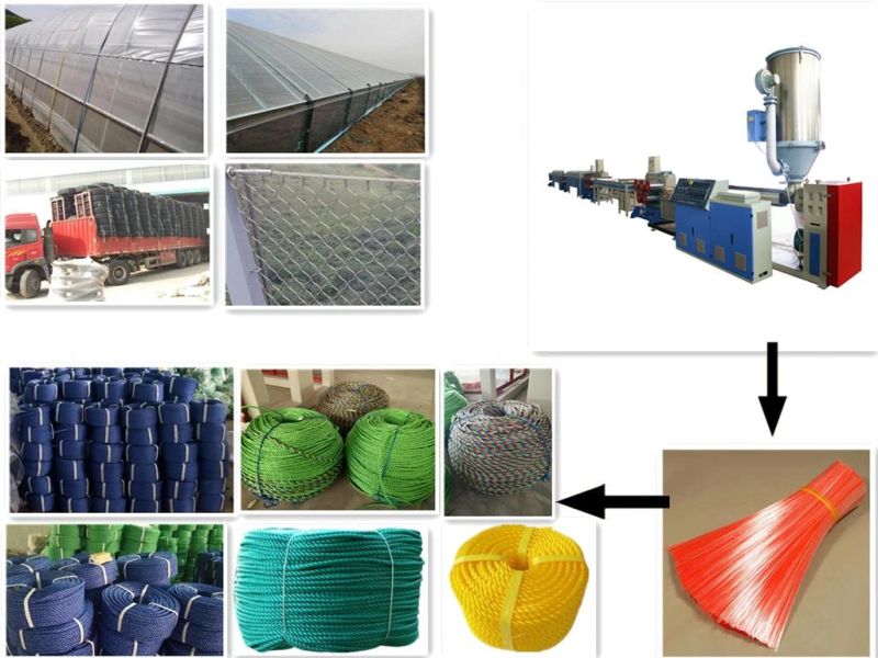 Hot-Sell Pet PP Monofilament Plastic Machine for Rope, Broom and Brush