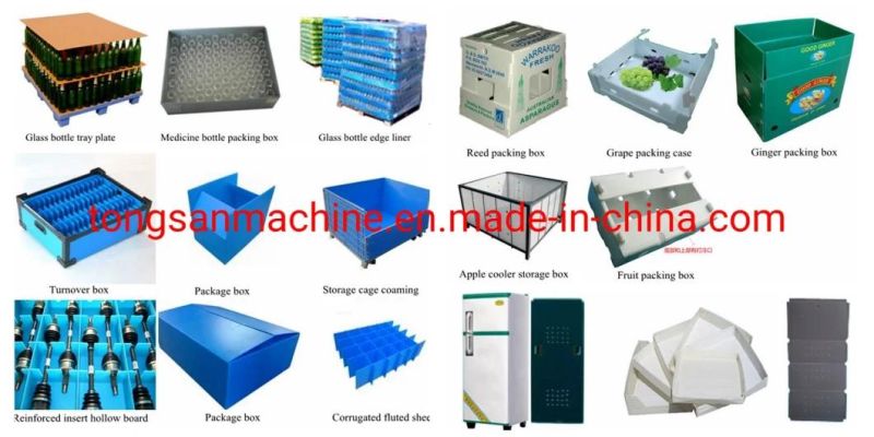 Plastic Corrugated Hollow Sheet, Coroplast Sheet Making Machine Used for Packaging Boxes