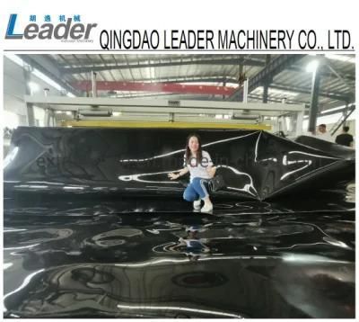 HDPE PE PVC Tpo Geomembrane Waterproof Liner Sheet Film Extruder Extrusion Making Machine ...