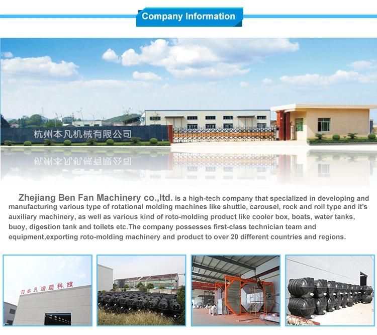 China Manufacturer PE Plastic Rotational Molding Machine