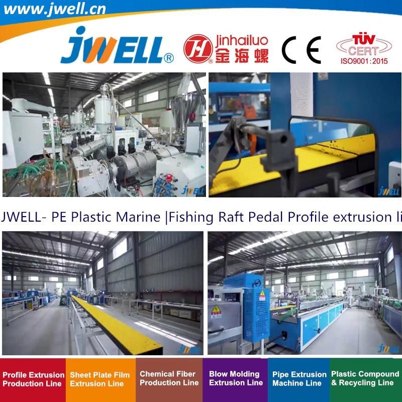Jwell- PE Plastic Ocean Marine Pedal Fishing Raft Profile Recycling Agricultural Making Extrusion Machine for Using in The Sea, Rivers, Lakes, Moors, Ponds