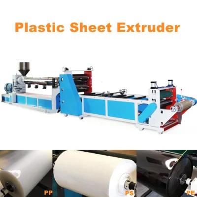 Single Screw Extruder Machine for Plastic PP/PS Sheet Product Extrusion Line
