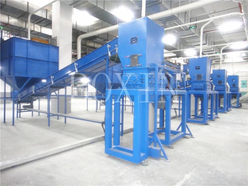 Double Shaft Waste Cardboard Paper Tire Rubber Metal Scrap Wood Lump Barrels Drums Pipe and Plastic Shredder for Recycling