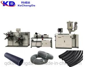 Plastic PE/PVC/PP Single Wall Corrugated Pipe Production Line