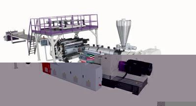 China Spc Composite Floor/Board/Hatchway/Panel Plastic Machine Extrusion